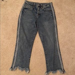 Wild Fable(target) side zipper cropped mom jeans
